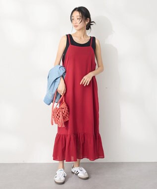CRAFT STANDARD BOUTIQUE 別注/maison vert マクラメ手編みショルダーバッグ Red