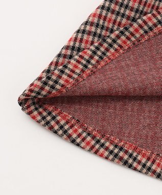 組曲 KIDS 【90-100㎝】チェックジャガード ワンピース ブラウン系3