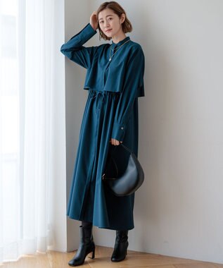 23区 クリスタル付き 2WAY コイン ネックレス ゴールド系