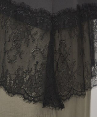 AMERICAN HOLIC 裾レースノースリーブプルオーバー Charcoal Gray