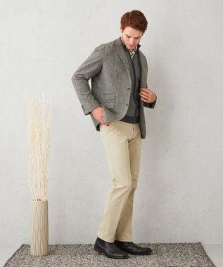 JOSEPH ABBOUD 【リラックスサイズ】ラムウールツィード ジャケット グレー系7