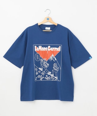 SHARE PARK MENS 【UNISEX】UVカット アートコラボTシャツ〈HIKING〉 ブルー