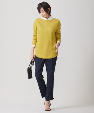 ICB 【洗える】 コットンサテンシャーティング シャツ オフホワイト系