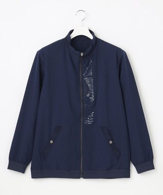 23区GOLF 【MEN】【ストレッチ・撥水】ストレッチタフタ ブルゾン ネイビー系