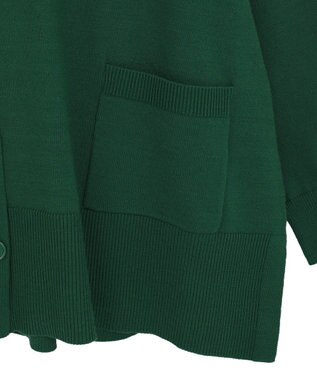 AMERICAN HOLIC バイパチVネックルーズカーディガン Green