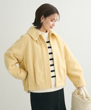 Green Parks ｍｏｋｏモールモックネックニットプルオーバー Border