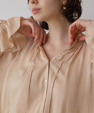 GRACE CONTINENTAL レースキャミ付カフタンブラウス ピンク