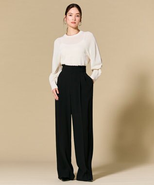 BEIGE， 【Lsize・セットアップ対応】CINDY / ハイウエストパンツ Black