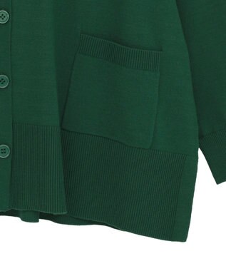 AMERICAN HOLIC バイパチVネックルーズカーディガン Green