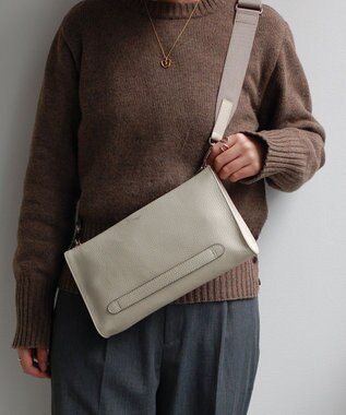 blancle シュリンクレザー クラッチショルダー