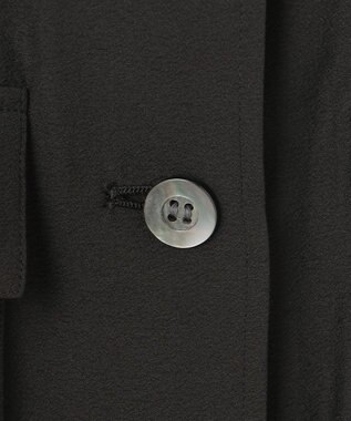 BEIGE， 【洗える】AMARYLLIS / ウエストベルトシアーサファリジャケット Black