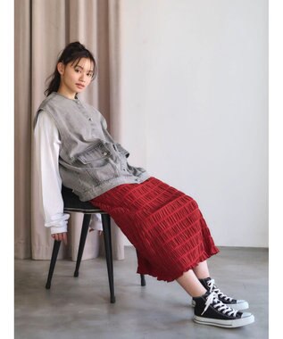 Green Parks ・ＥＬＥＮＣＡＲＥ　ＤＵＥ　ノーカラーデニムベスト Mix