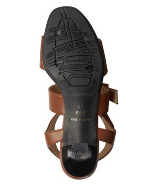 ASICS WALKING ペダラ ヒールサンダル 3E 5.0cmヒール ベージュ系