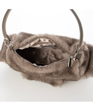 UNBILLION カシュカシュ cachecache / フェイクファーフラップポケット付き2wayショルダー GY