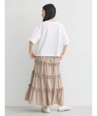 earth music&ecology ミニフリルボリュームスカート Mocha