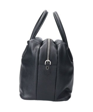 INTER-CHAUSSURES 【RIPANI】シュリンクレザースモールハンドバッグ ブラック