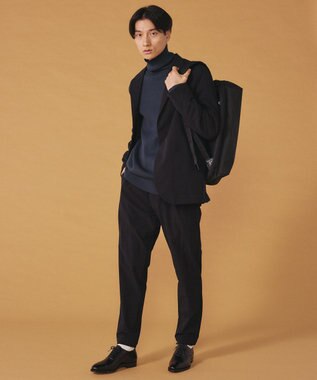 UNFILO MENS MOVE TEX タートルネック ニット ピーコックグリーン系