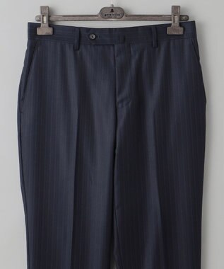 GOTAIRIKU シワになりにくい【御幸毛織/みゆきけおり】Superio160 スーツ_ネイビーストライプ ネイビー系1
