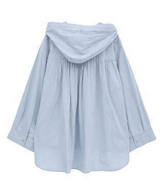 CRAFT STANDARD BOUTIQUE フーディーオーバーサイズシャツ Sax