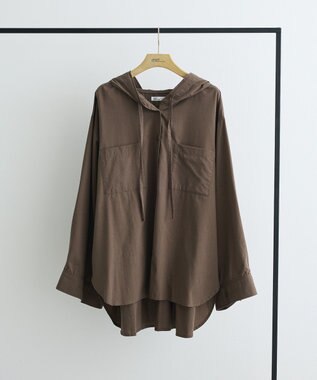 CRAFT STANDARD BOUTIQUE フーディーオーバーサイズシャツ Charcoal Gray