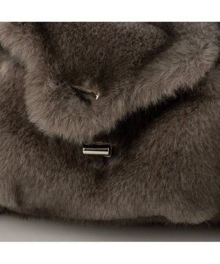 UNBILLION カシュカシュ cachecache / フェイクファーフラップポケット付き2wayショルダー GY