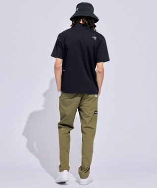 PW CIRCULUS 【MEN】サイドパンチング テーパードパンツ ゴルフ カーキ系