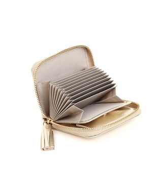 UNBILLION ペルケ perche / マルチスタッズ・ジャバラカードウォレット ライトゴールド