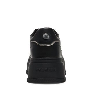 STEVE MADDEN DYNAMO メタルライン厚底スニーカー ブラックピューター
