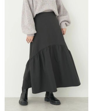 earth music&ecology イレヘム切替スカート Black