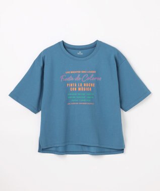 ANY ANYファンクションロゴTシャツ ブルー