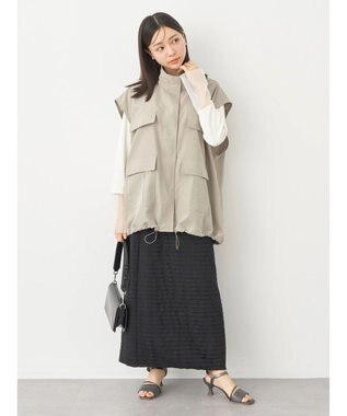 earth music&ecology 袖シアープルオーバー Ivory