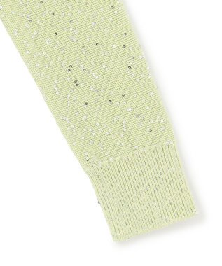 BEIGE， 【洗える】FENNEL / コットンスパンコールカーディガン Sage