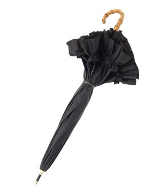 Maison de FLEUR 遮光&UV CUT フリル傘 Black