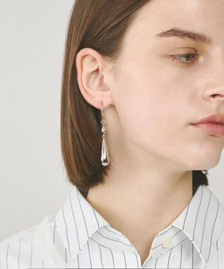 GRACE CONTINENTAL ドロップモチーフピアス シルバー