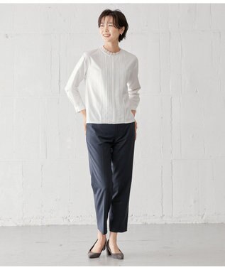 J.PRESS LADIES L BAHARIYE テーパード パンツ ネイビー系