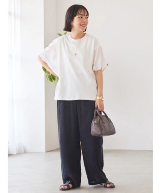 AMERICAN HOLIC 刺繍スクエアパンツ Black