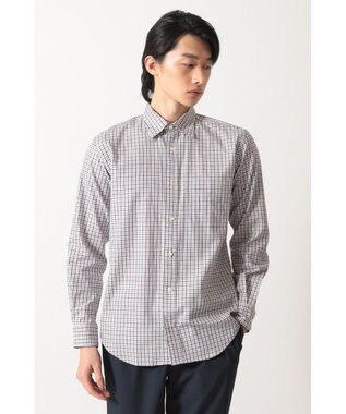 DAKS SIDGRAS ポプリンミニチェックシャツ