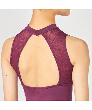 Chacott ハイネックレオタード プラム