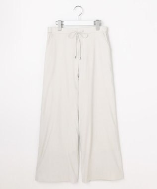 J.PRESS LADIES L 【WEB限定・人気素材・セットアップ対応】セルロースリネンストレッチ ワイドストレート パンツ 【WEB限定】ライトグレー系