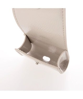 UNBILLION カシュカシュ cachecache / エナメル調中型ボストン アイボリー