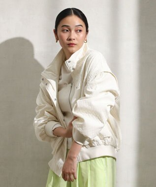 Green Parks ２ＷＡＹ　　ジャガードブルゾン Ivory