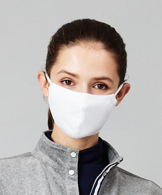 23区GOLF お肌へのやさしさとスタイリッシュさを両立【UNISEX】【保湿/日本製】マスク ホワイト系