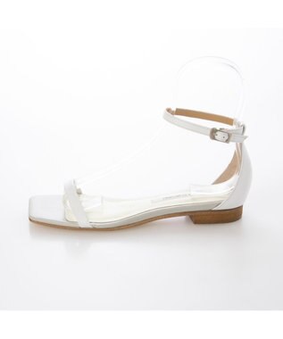 MODE ET JACOMO <MODE ET JACOMO>スリムストラップフラットサンダル ホワイト