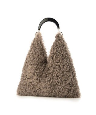 UNBILLION カシュカシュ cachecache / プラ手ハンドルエコファートート ブラウン