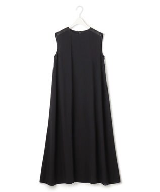 ICB L 【洗える】 キュプラシルクローン ワンピース ブラック系