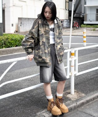 WEGO ワーカーズフードブルゾン 柄1