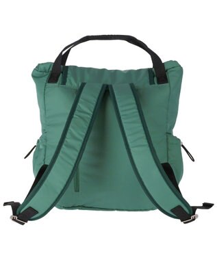 tsumori chisato CARRY ネコメタル リュック 手提げ ハンドバッグ 2way グリーン