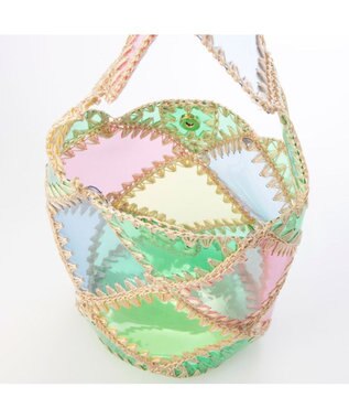 UNBILLION カシュカシュ cachecache / ビニルクロッシェバケツバッグ ミックス