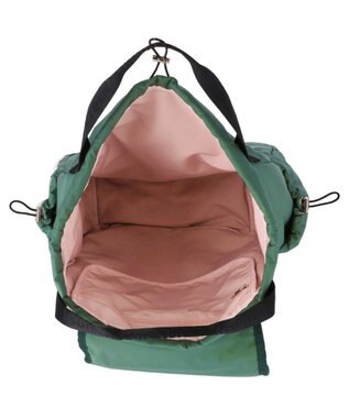 tsumori chisato CARRY ネコメタル リュック 手提げ ハンドバッグ 2way グリーン