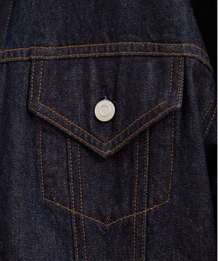 WEGO 【ANGIE VINTAGE】ビッグシルエットデニムジャケット / オーバーサイズGジャン ネイビー